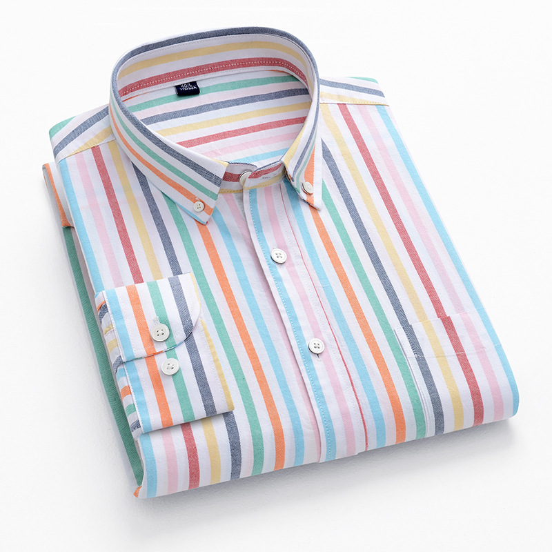 5XL Oxford 100 % Cotton Long S - Oxford Cotton Casual Shirt Business 评论和价格