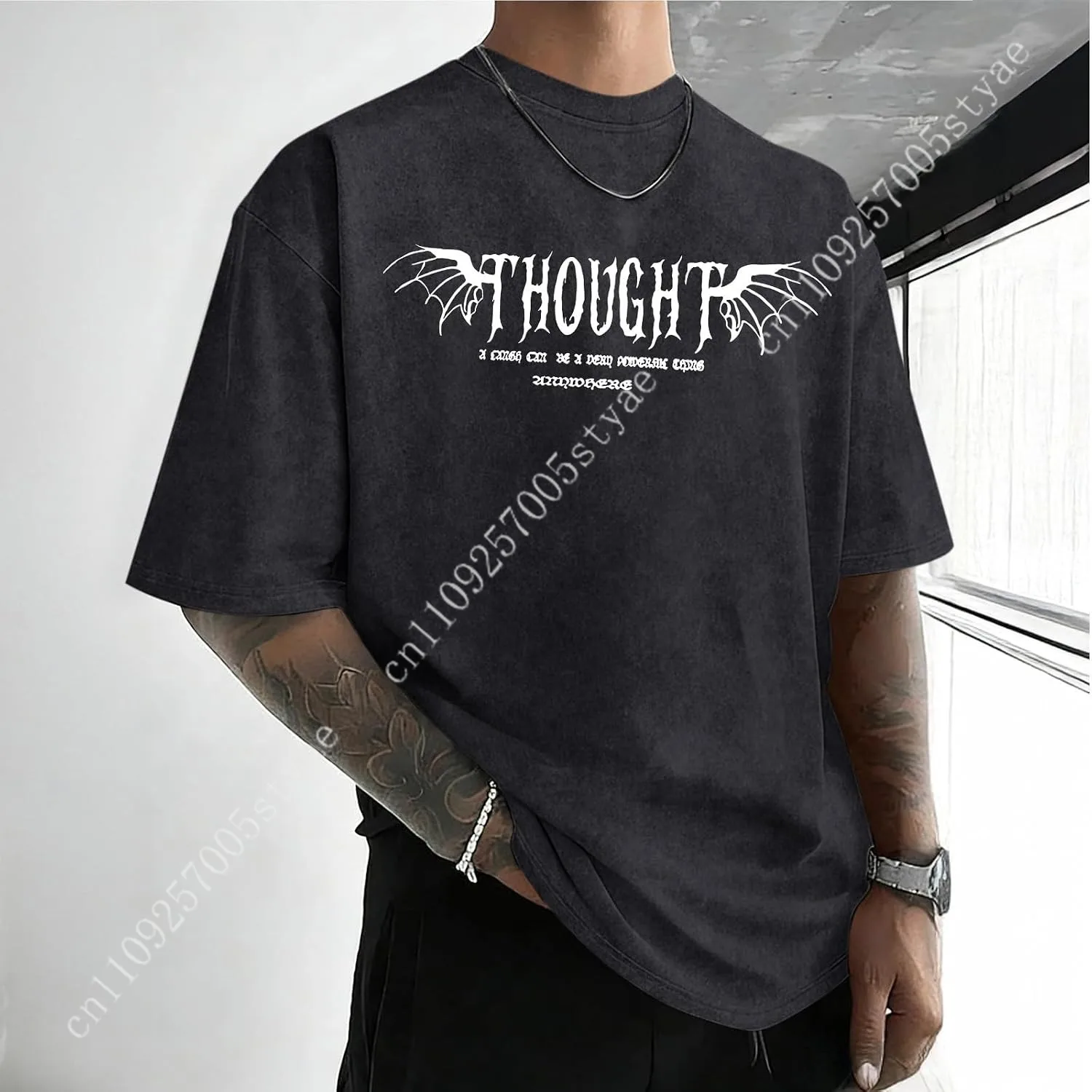 Mens Acid Wash Tshirt Oversize - Acid Wash Vintage Graphic T Shirt 评论和价格