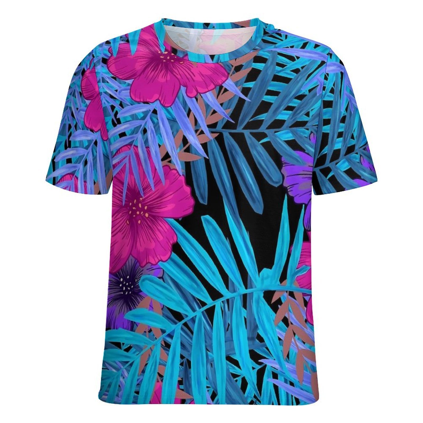Oversize T-Shirt Summer Tropic - Vintage Hawaiian Floral Shirt 评论和价格