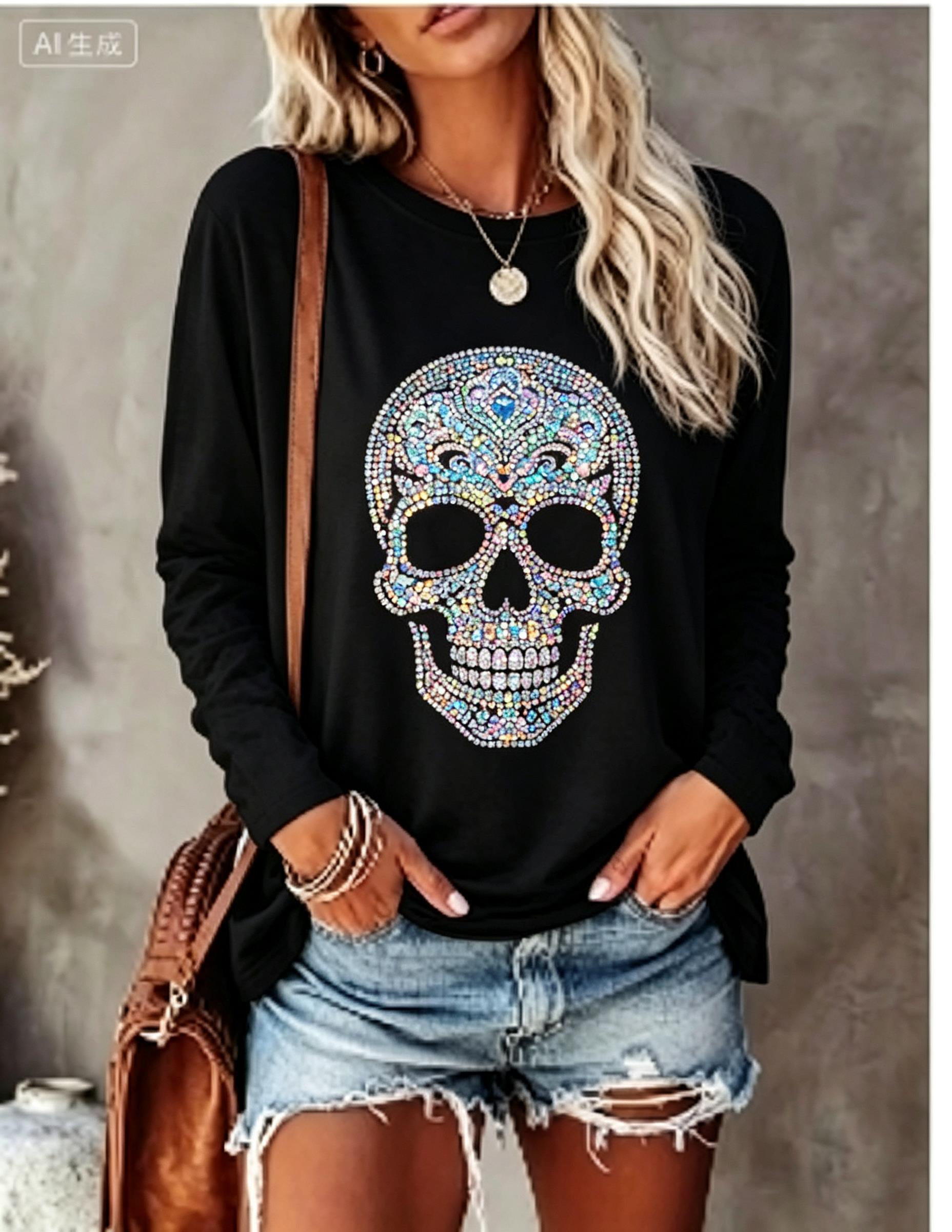 Women Long Sleeve T‑Shirt Simu - T-Shirts 评论和价格