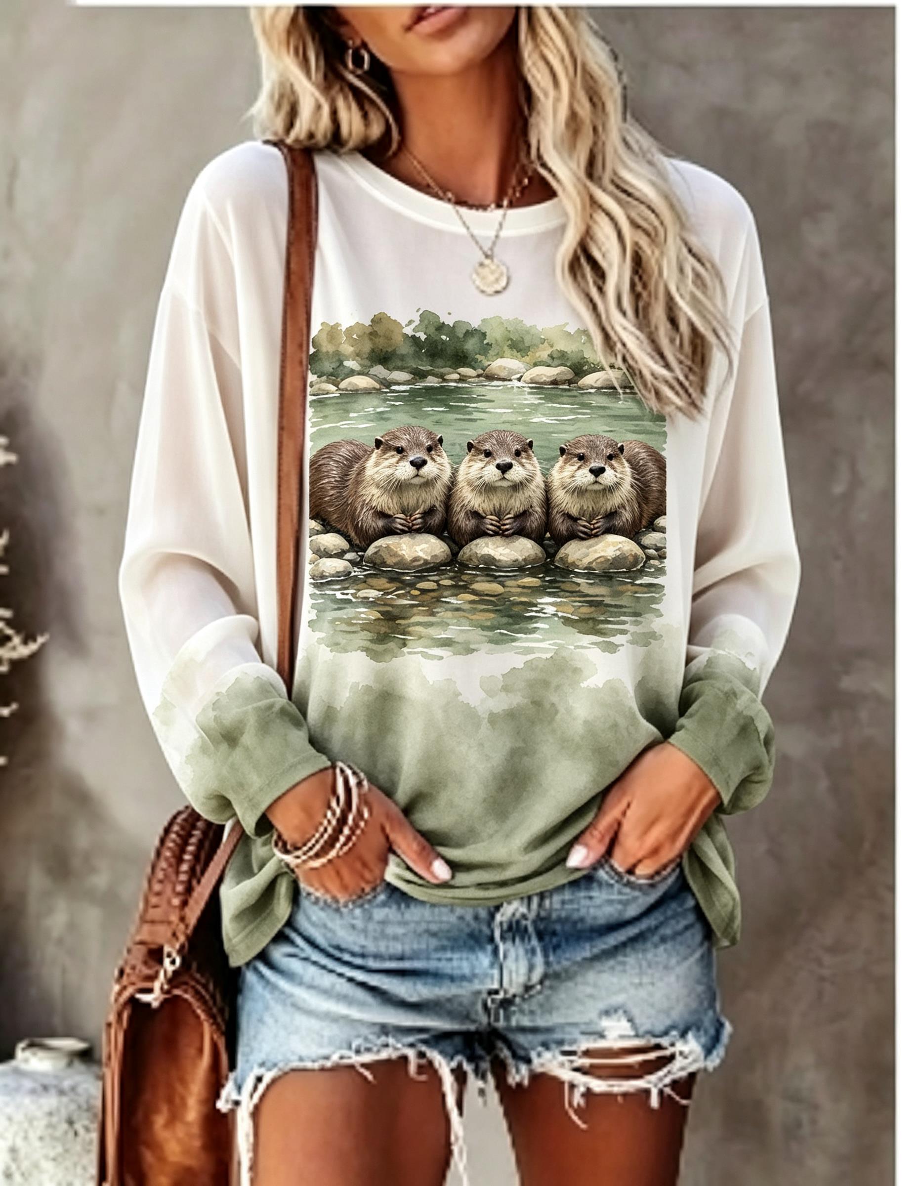 Women Long Sleeve T Shirt Cute - T-Shirts 评论和价格